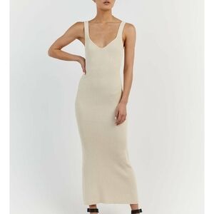 DISSH Cream Maxi Dress